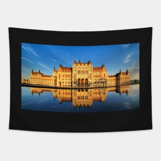 Hungarian Parliament reflection Tapestry