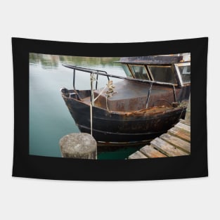 rusty boat Tapestry