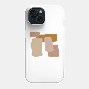 Earthy color brush strokes Phone Case
