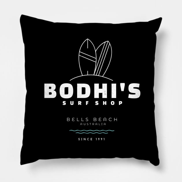 Bodhi's Surf Shop - Bells Beach Australia - Since 1991 Pillow by BodinStreet