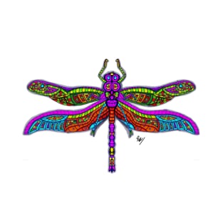 Modern contemporary artist's dragonfly T-Shirt