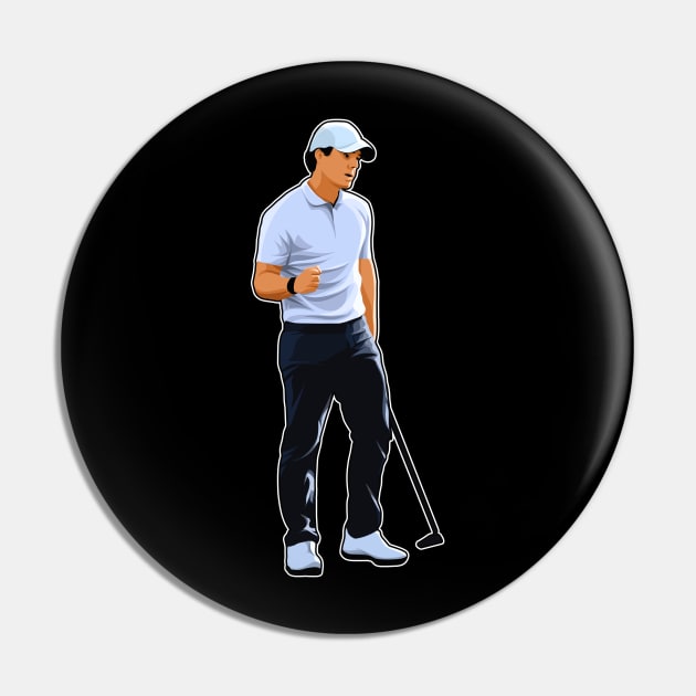 Rory McIlroy Victory Pin by RunAndGow