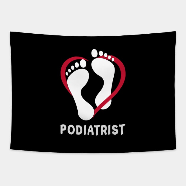 Podiatrist In The Heart Tapestry by DexterFreeman