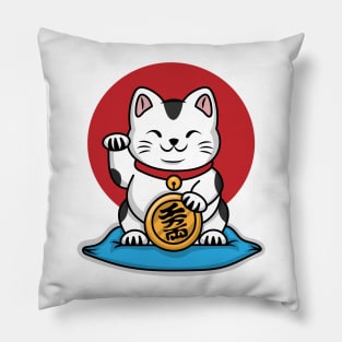 Lucky Cat Pillow