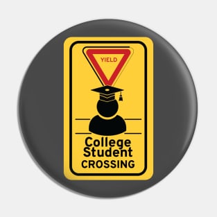 College Student Crossing Pin