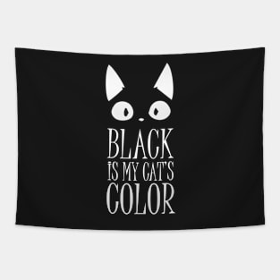 Black is my Cat's color Tapestry