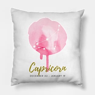 Capricorn Zodiac Artprint Illustration Poster Drawing Art Print Constellation Astrology Pillow