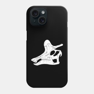 Lambeosaurus fossil skull Phone Case