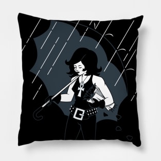 Endless Death - Morton Salt Girl - Goth Pillow