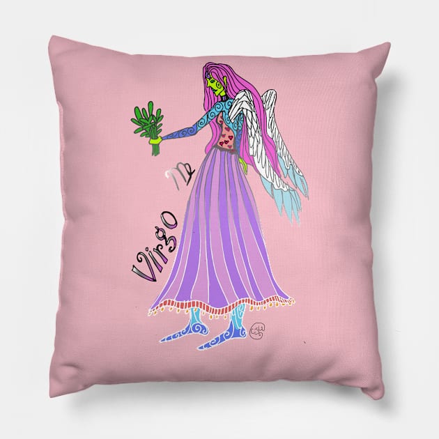 Virgo Pillow by charleyllama