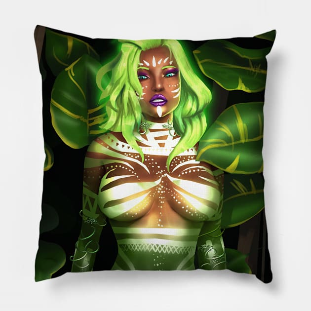 Lady Of The Forest Collection Pillow by Beckley Art