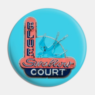 Blue Swallow Court Motel Pin