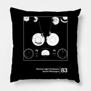 ELO - Secret Messages / Minimal Style Graphic Artwork Design Pillow