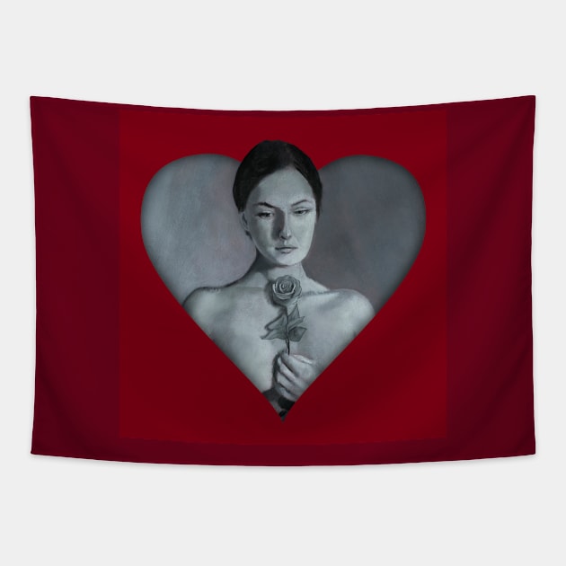 Portrait of a Woman In Love Tapestry by ianoz