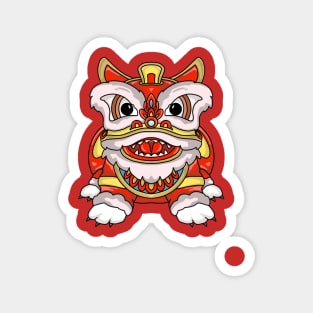 Lion Dance Mascot Magnet