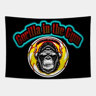 Gorilla in the gym Tapestry