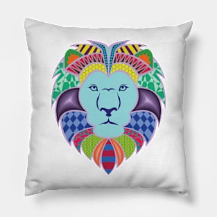 Abstract Lion Pillow