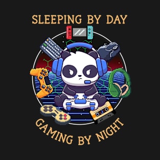 Sleeping By Day Gaming By Night T-Shirt