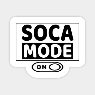 Soca Mode Brand Logo in Black Print - Soca Mode Magnet