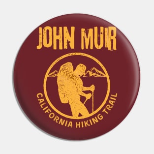 John Muir Hiking Trail California Pin