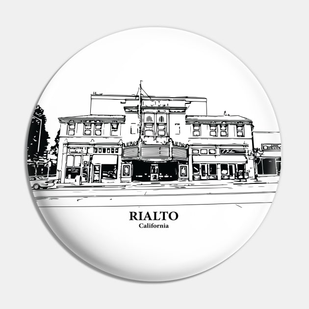 Rialto - California Pin by Lakeric