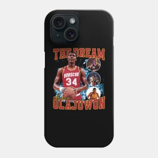 Hakeem Olajuwon The Dream Basketball Legend Signature Vintage Retro 80s 90s Bootleg Rap Style Phone Case