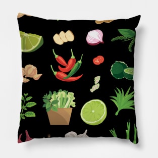 Tropical Vegetable Pattern Pillow