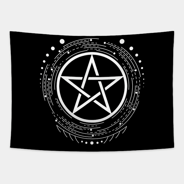 Pentacle | Pagan Symbol Tapestry by CelestialStudio