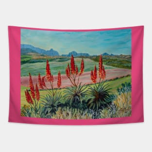 Spear-shaped aloes at Albertinia, South Africa Tapestry