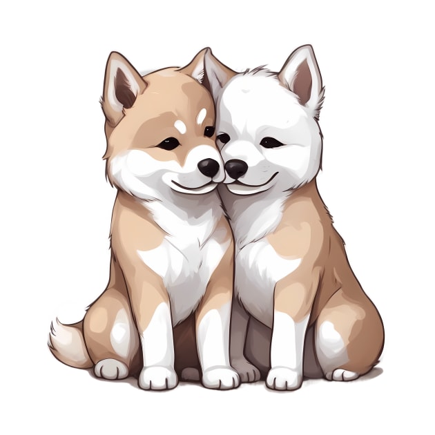 akita dog breed by animegirlnft