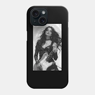 Rhapsody In Black A Portrait Of Melancholic Music Phone Case