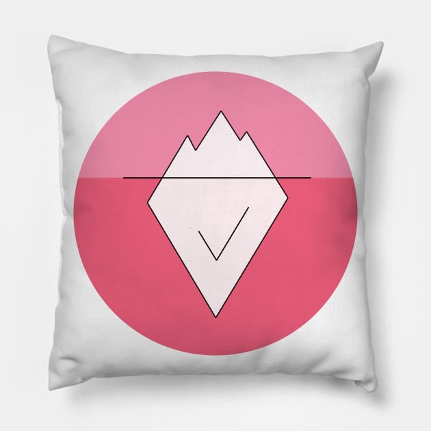 Iceberg Pink Pillow by Youre Wrong About