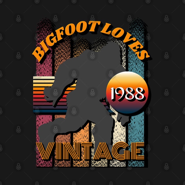 Bigfoot Loves Vintage 1988 by Scovel Design Shop