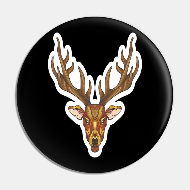 Deer Sticker Pin by The Squeez