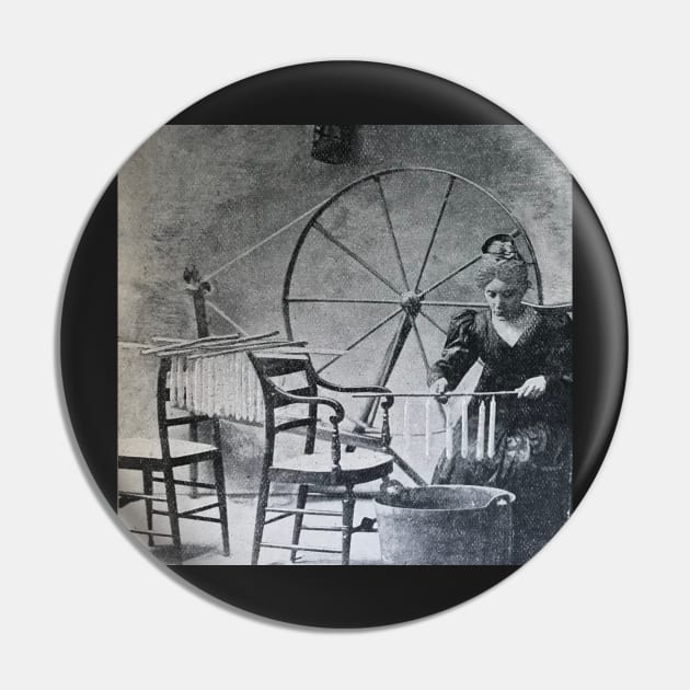 Candle Maker and spinning wheel, 19th century Pin by djrunnels