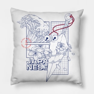 Japanese icon illustration design Pillow