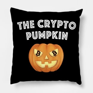 The Crypto Pumpkin for Happy Halloween Day Pillow