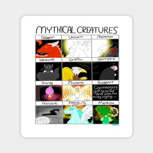 Mythical Creatures Chat Magnet