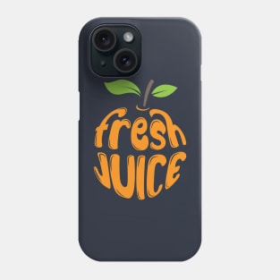 fresh juice typography Phone Case