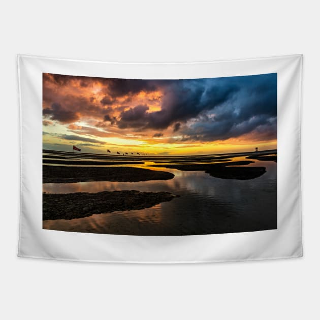 Fuerteventura Sunrise Tapestry by Reg-K-Atkinson