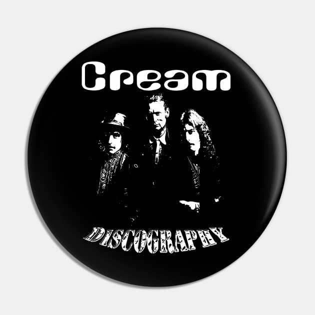 Vintage Classic Cream Music Gifts For Fan Pin by BarryBridgesScene