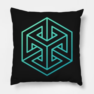 Strange Geometry - Inside Out (Outline) Pillow