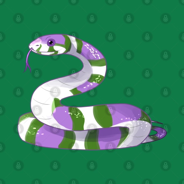 Genderqueer Snake by candychameleon