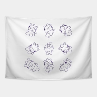 mang (white version) Tapestry