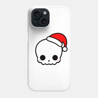 Cute Skull with Santa Hat Phone Case