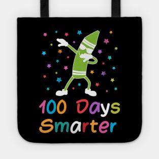 Dabbing Crayon 100 Days Smarter 100th Day of School Tote