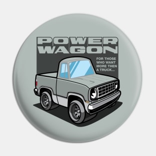 Silver Cloud Iridescent - Power Wagon (White Base) Pin