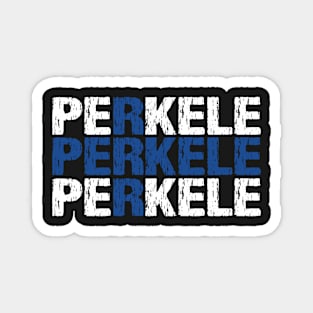 Perkele Finnish Flag Distressed Magnet