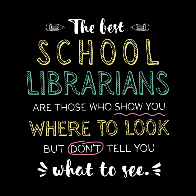 The best School Librarians Appreciation Gifts - Quote Show you where to look by BetterManufaktur