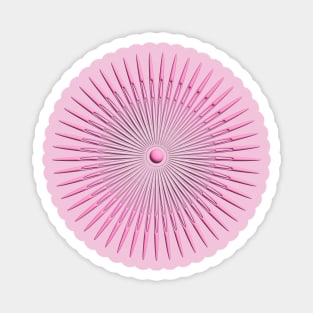 concentric pink Magnet